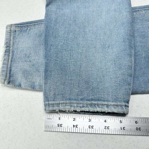 Old Navy Jeans Womens 20 Rockstar Super Skinny Ankle Blue Distressed Patches NEW - Picture 9 of 9